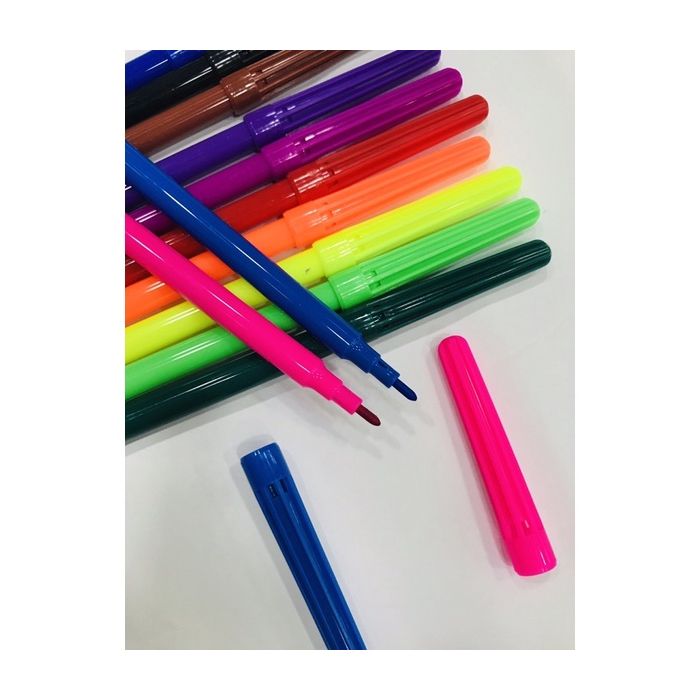 CANETA HIDROGRÁFICA LEO&LEO - 12 UNIDADES (CORES SORTIDAS)